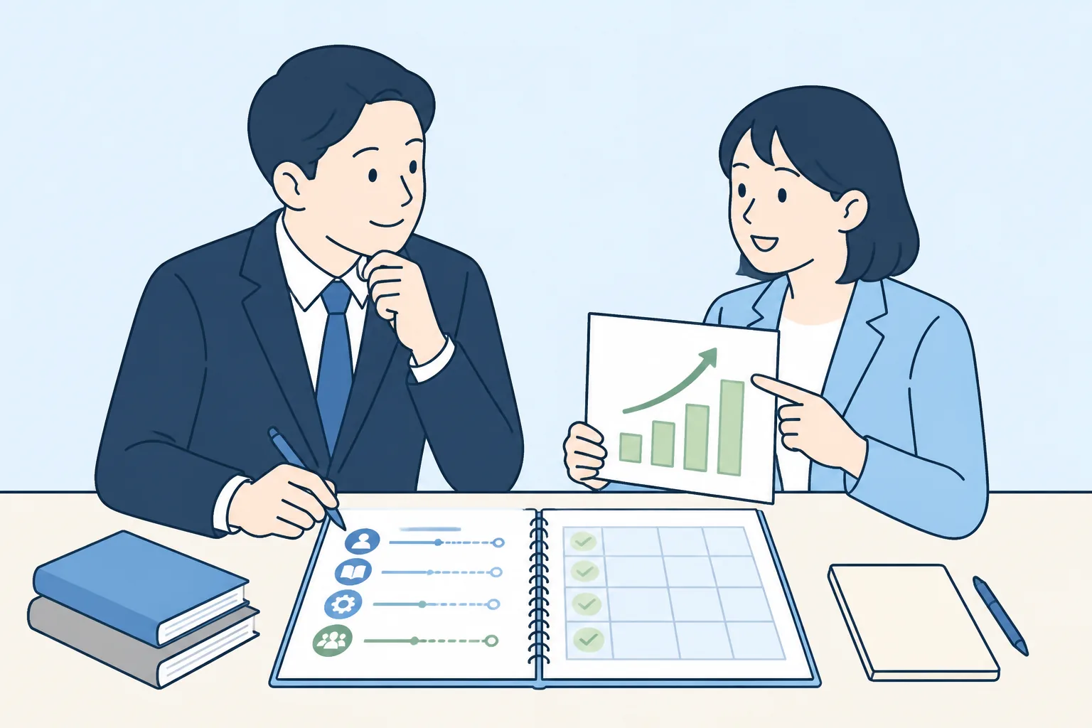 人事担当者の育成とスキルアップの様子